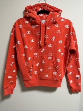 Champion Women's Pink Logo Hoodie